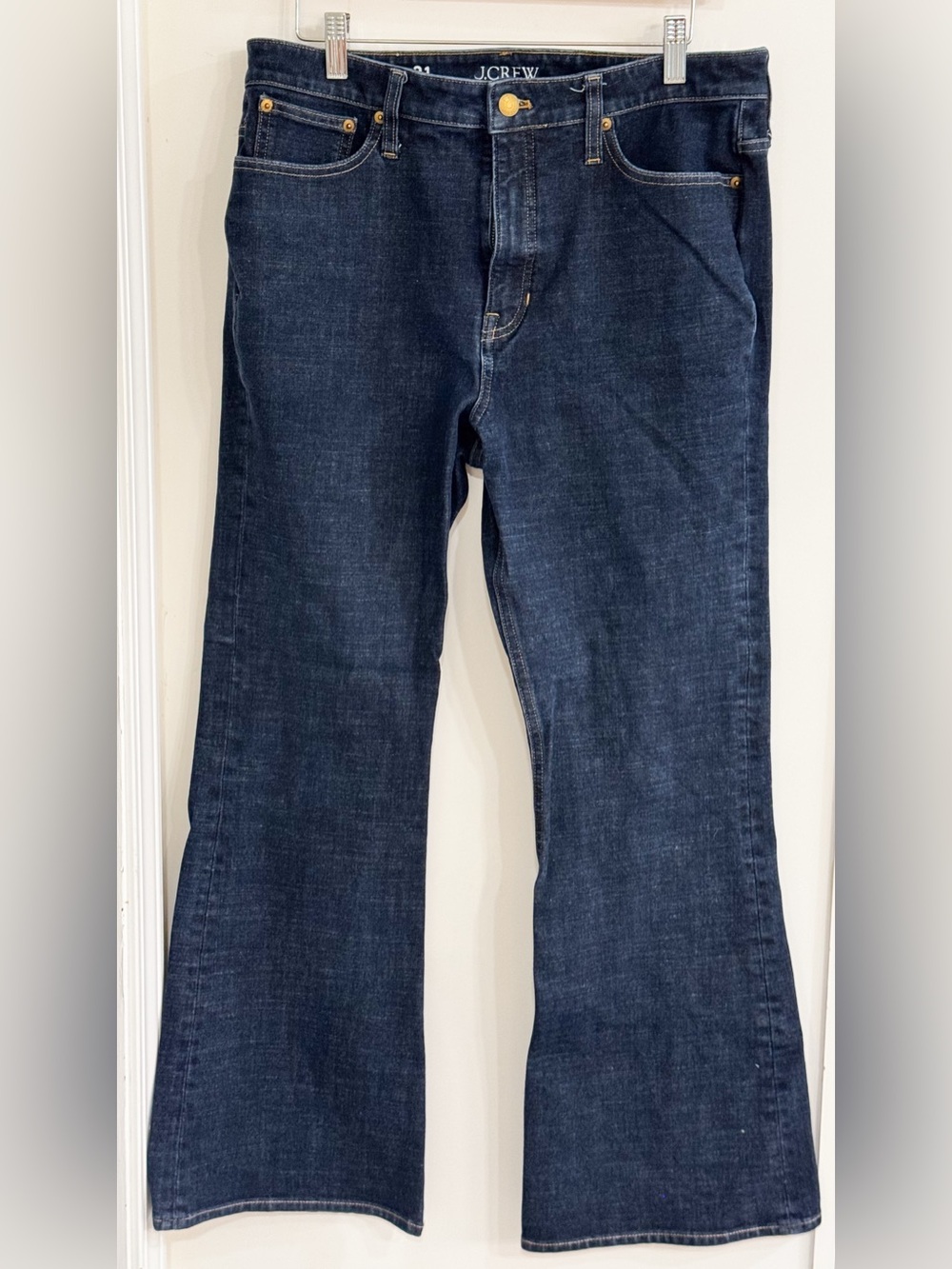 J. Crew Dark Blue Skinny Flare Jeans Sz 31